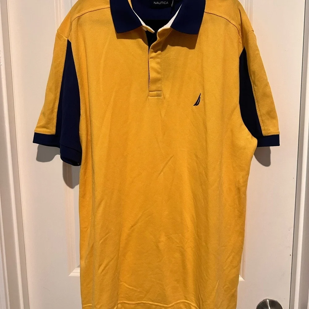 Nautica Men's Yellow Polo Shirt - Picture 1 of 3